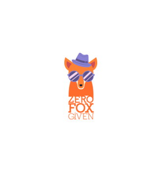 Zero Fox Given model albastru închis pe tricou