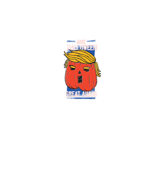 Make Halloween Great Again Trump model negru pe tricou