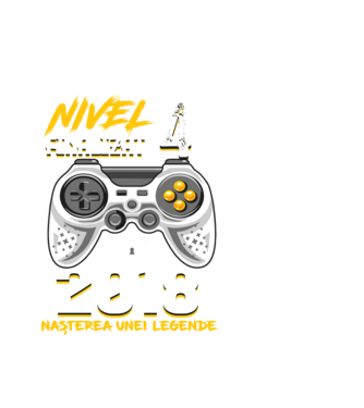 Nivel 4 finalizat. 2018 nașterea unei legende model alb pe tricou