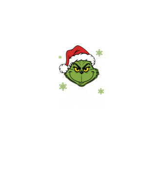 Merry Grinchmas Negru model negru pe tricou