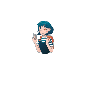 Anime fată model alb pe tricou