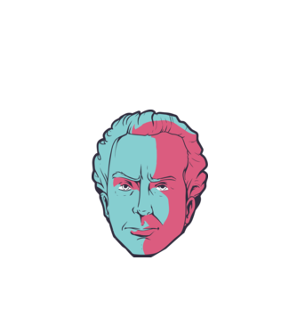 Immanuel Kant model negru pe tricou