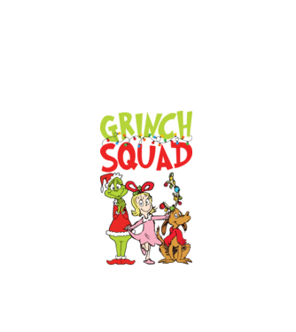 Grinch Squad model negru pe tricou