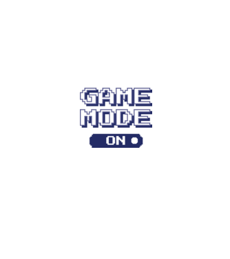 Game mode on Gamer pixel model alb pe tricou