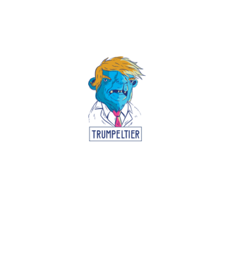 Trumpeltier monstru Trump model alb pe tricou