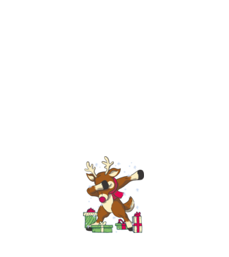 Rudolph DAB model alb pe tricou