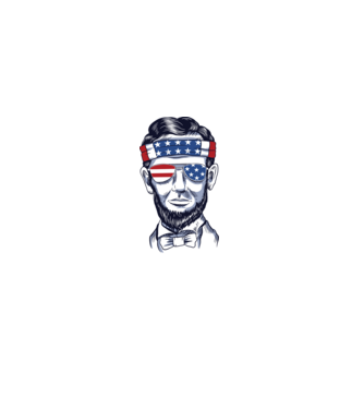Lincoln USA model gri pe tricou