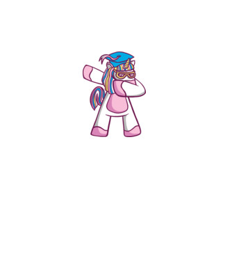 Unicorn Absolvent DAB model alb pe tricou