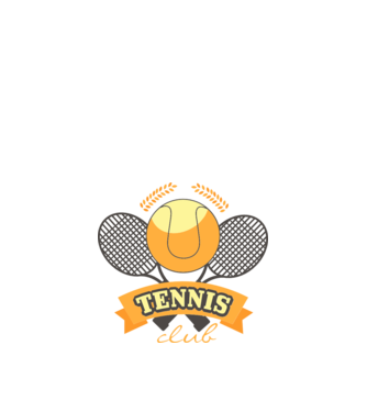 Tennis Club model alb pe tricou