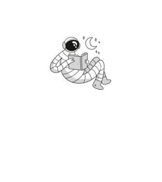 Lectură Astronaut model verde pe tricou