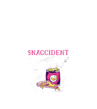 Snaccident model negru pe tricou