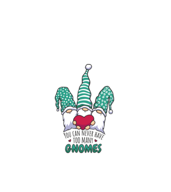 You can never have too many Gnomes model alb pe tricou