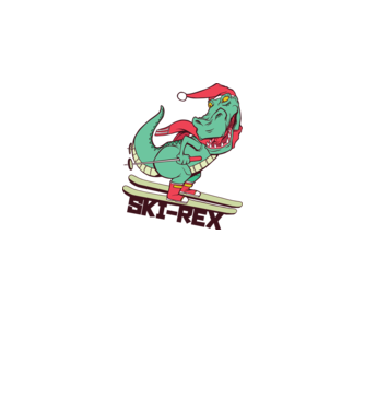 Ski Rex model gri pe tricou