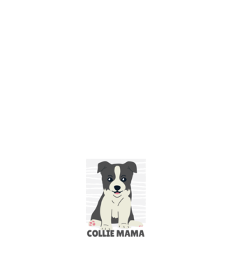 Border Collie Mamă model negru pe tricou