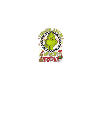 Feeling extra Grinchy today - Grinch model roz deschis pe tricou