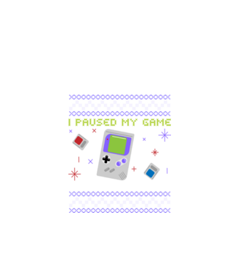 I paused my game to be here - Gamer pulovăr urât model negru pe tricou