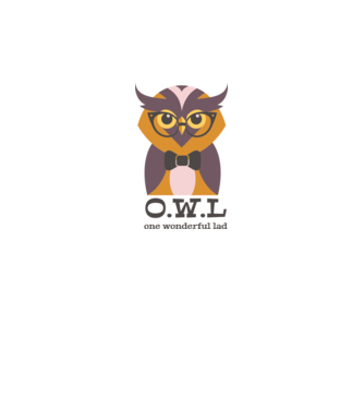 OWL - One wonderful Lad model alb pe tricou