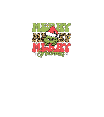 Merry Grinchmas model alb pe tricou