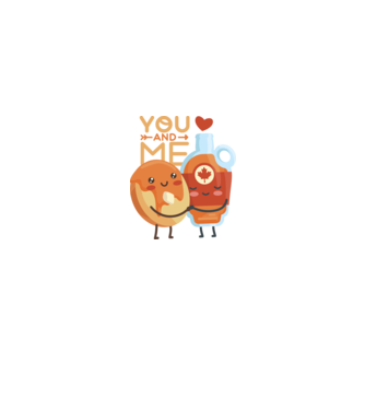 'You and Me tricou cuplu pentru Valentine''s Day' model negru pe tricou