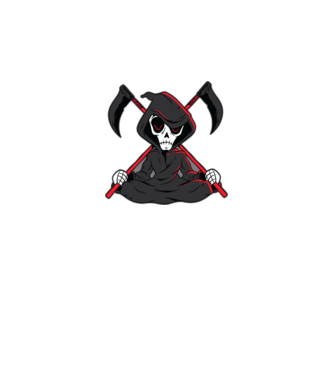 Moartea - Grim Reaper model negru pe tricou