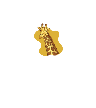 Girafă amuzantă model alb pe tricou