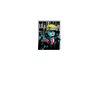 Trump Terminator 2024 model negru pe tricou