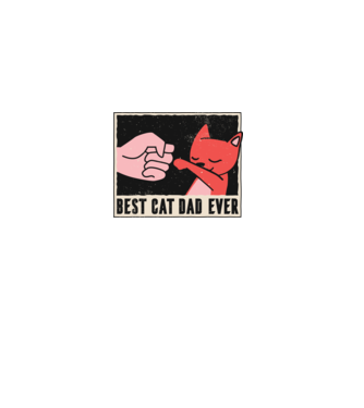 Best Cat Dad Ever - Cel mai bun stăpân de pisică model gri pe tricou