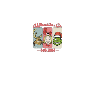 Whoville & Co - Grinch model alb pe tricou