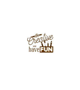 Be creative and have fun model alb/roșu pe tricou