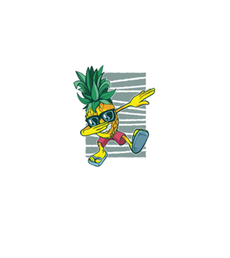 Ananas DAB dans model albastru deschis pe tricou
