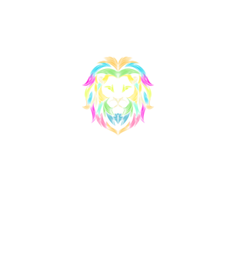 lion line art design model negru pe tricou