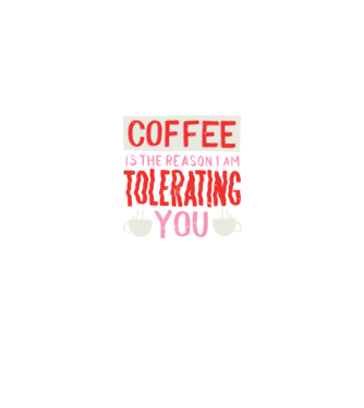 Cafeaua este motivul pentru care încă te mai suport model negru pe tricou