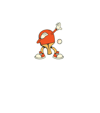 Ping Pong DAB model turcoaz pe tricou