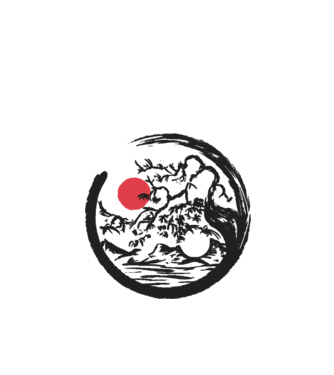 Yin-Yang Bonsai model alb pe tricou