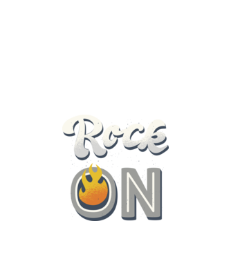 Rock On model negru pe tricou