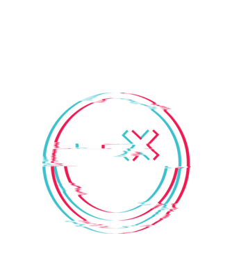Smile glitch neon tiktok style model negru pe tricou