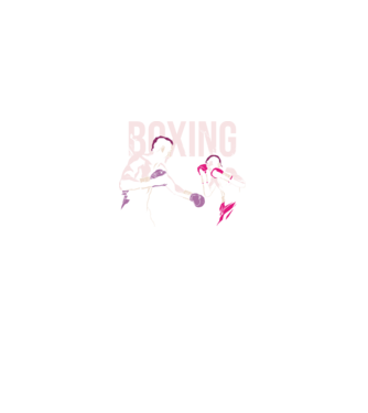 Boxing model negru pe tricou