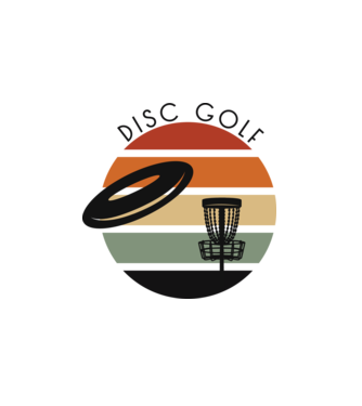 Frizbi Golf model alb pe tricou