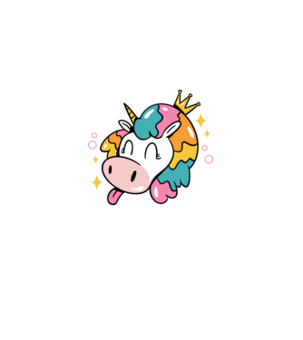 Birthday Princess Unicorn model negru pe tricou