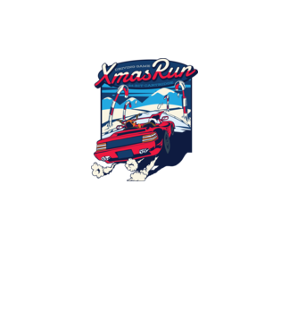 Xmas Outrun Retro Jucărie Crăciun model verde pe tricou