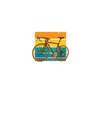 Bicicletă Retro model negru pe tricou