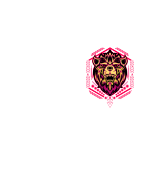 Lion geometry model galben neon pe tricou