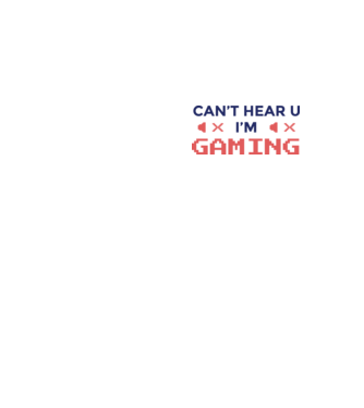 'Can''t hear U - I''m Gaming' model galben neon pe tricou