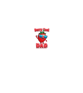 Berry Cool Dad Strawberry model negru pe tricou