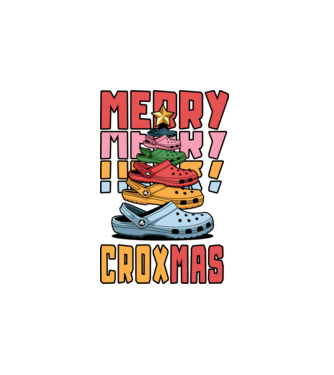 Merry Croxmas  model alb pe tricou