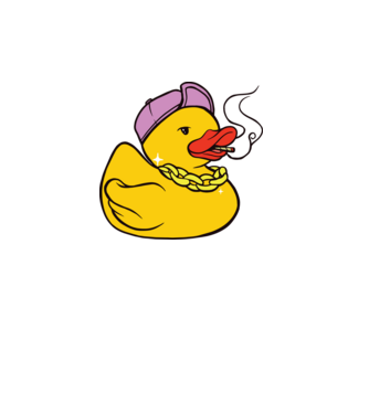 rățușcă de cauciuc Smoker model turcoaz pe tricou