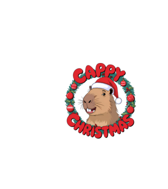 Cappy Christmas 1 model alb pe tricou