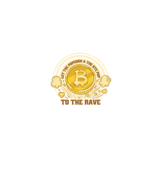 Bitcoin to the Rave model negru pe tricou