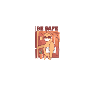 Leneș Be Safe model negru pe tricou