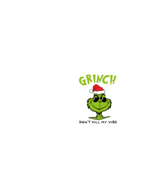 Grinch - Don't kill my vibe model gri închis pe tricou